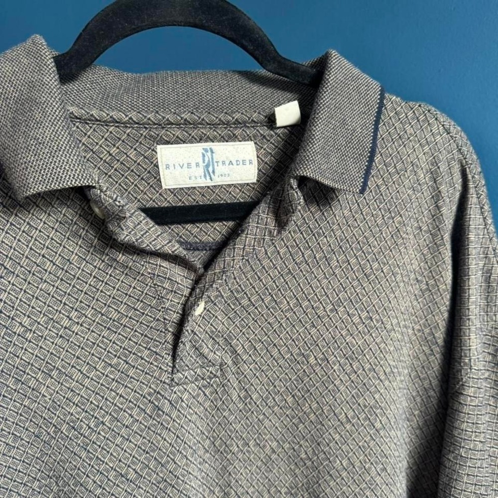 Vintage 90s Polo Men's Size XXL River Trader Retro Dad Classic Knit Preppy Indie - Picture 3 of 8